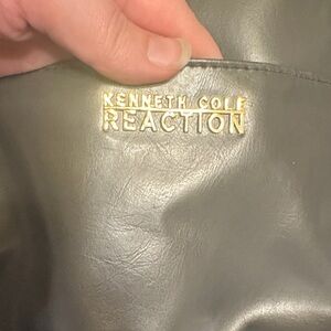 Kenneth Cole Reaction Metallic Gray Leather Accessory